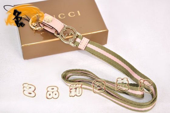 115278 Gucci手機鏈 Gucci最新款 一比一品質手機掛飾 Gucci飾品 粉配綠色