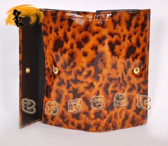 190350 Gucci錢(qián)包 Gucci最新款豹紋漆皮女士錢(qián)夾 Gucci長(zhǎng)款錢(qián)包 淺啡色