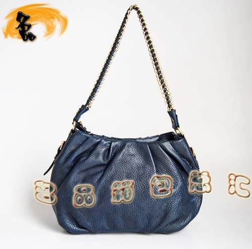 80060 原版一比一品質 Prada最新款 進口高檔牛皮時尚女包 Prada單肩包 深藍色