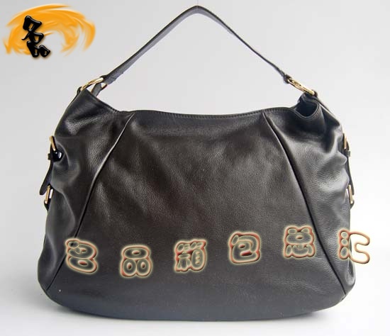 69526 Prada最新款 普拉達時尚女士單肩包 Prada進口牛皮女包 骷髏裝飾 深啡色