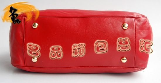 69527 Prada最新款 普拉達時尚女士單肩包 Prada斜挎包 進口牛皮女包 紅色