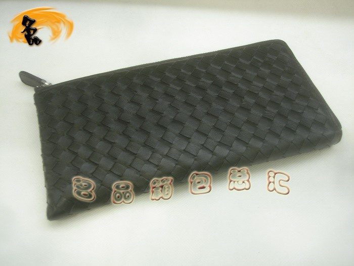 08667 Bottega Veneta羊皮手工編織錢包 BV女包 Bottega Veneta長款錢包 啡色
