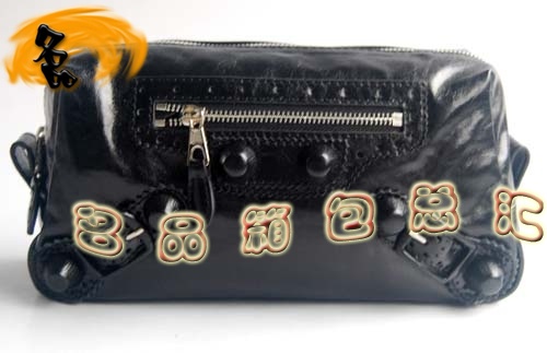 084611 Balenciaga手拿包 進口牛皮時尚女士手包 巴黎世家女包 手抓包 黑色