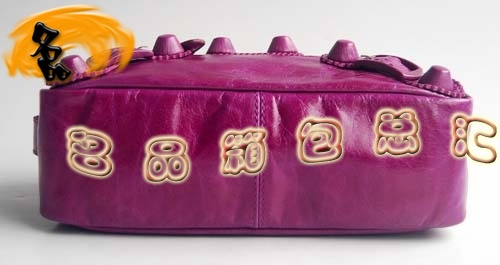 084611 Balenciaga手拿包 進口牛皮時尚女士手包 巴黎世家女包 手抓包 中紫色