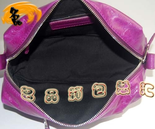 084611 Balenciaga手拿包 進口牛皮時尚女士手包 巴黎世家女包 手抓包 中紫色