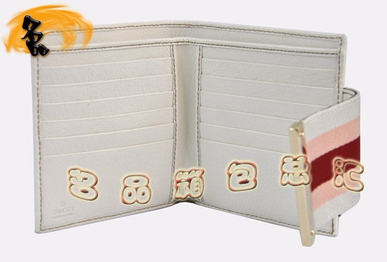 158931 Gucci錢(qián)包 Gucci帆布包 古奇女士錢(qián)包 Gucci短款錢(qián)夾 卡包 白配杏色