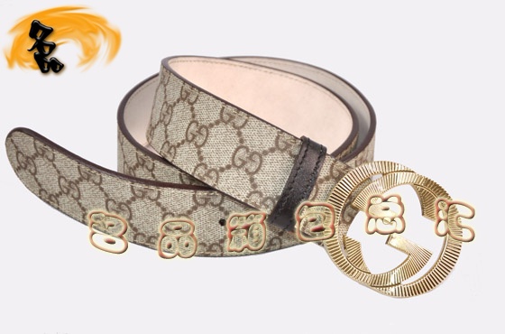 232849 Gucci腰帶 Gucci最新款 古奇男款皮帶 古奇時尚休閑男士皮帶 灰色