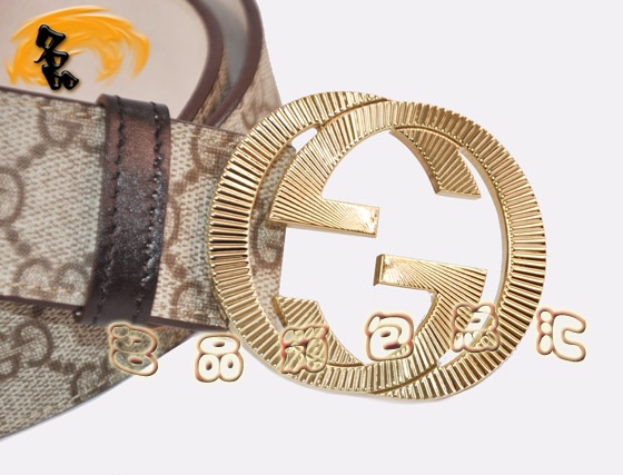 232849 Gucci腰帶 Gucci最新款 古奇男款皮帶 古奇時尚休閑男士皮帶 灰色