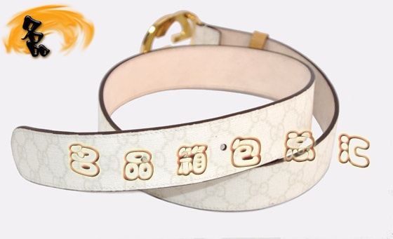 232849 Gucci腰帶 Gucci最新款 古奇女款皮帶 古奇時尚休閑女士皮帶 白色金扣