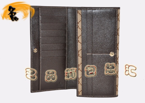 245729 古奇最新款女士錢(qián)夾 Gucci錢(qián)包 Gucci女包 Gucci長(zhǎng)款錢(qián)夾 杏配深啡色