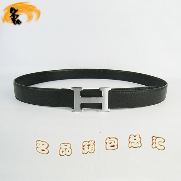 350 最新款?lèi)?ài)馬仕皮帶 Hermes皮帶 Hermes腰帶 鴕鳥(niǎo)紋黑色 銀扣(啞銀)3cm
