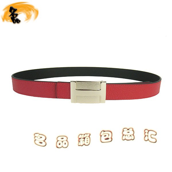 439 最新款Hermes皮帶 Hermes腰帶 愛(ài)馬仕女款皮帶 荔枝紋紅配黑 金扣3cm
