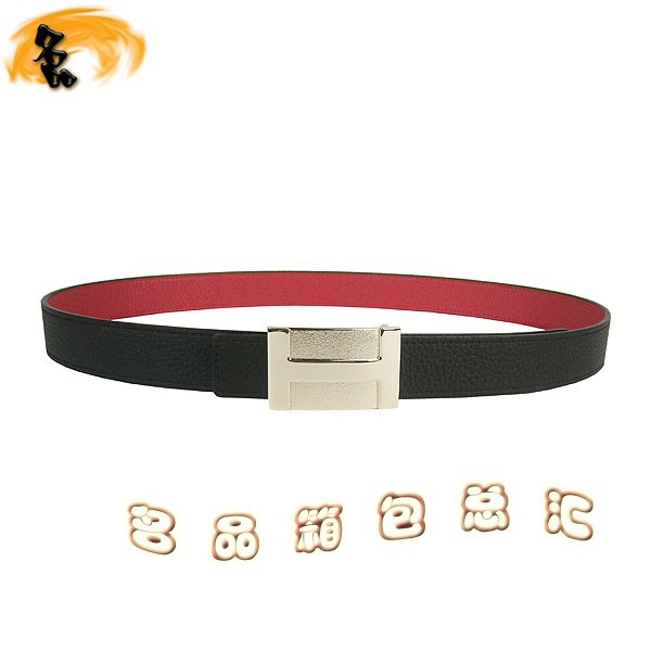 439 最新款Hermes皮帶 Hermes腰帶 愛(ài)馬仕女款皮帶 荔枝紋紅配黑 金扣3cm
