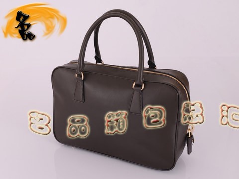 BL0094 原版一比一品質進口頭層牛皮女包 時尚休閑普拉達女包 Prada手提包 啡色