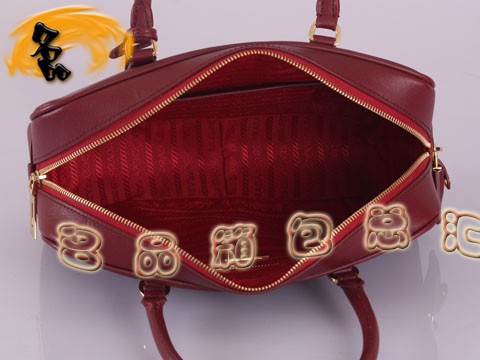 BL0095 Prada手提包 普拉達時尚女士休閑包 Prada女包 原版一比一品質 紅色