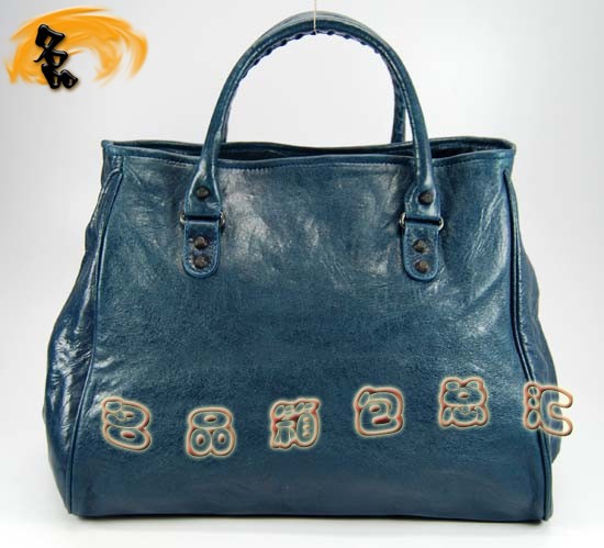 08471 Balenciaga女包 手提包 巴黎世家手提包 進口羊皮 尚休閑女包 寶藍色