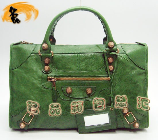 084324B Balenciaga女包 手提包 巴黎世家手提包 進口羊皮時尚休閑女包 綠色