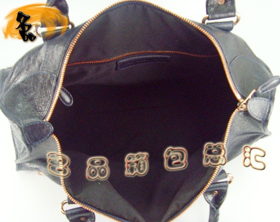 084324B Balenciaga女包 手提包 巴黎世家手提包 進口羊皮時尚休閑女包 海軍藍色