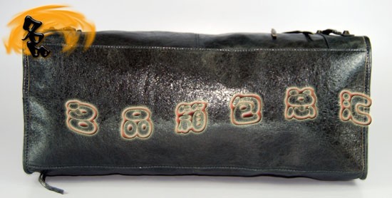 084324 Balenciaga機車包 單肩包 進口羊皮時尚休閑女包 巴黎世家手提包 深灰色