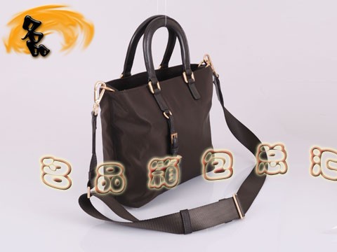 BN1107 普拉達(dá)最新款 經(jīng)典防水帆布女包 Prada手提包 Prada斜挎包 啡色