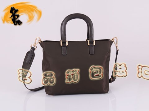 BN1107 普拉達(dá)最新款 經(jīng)典防水帆布女包 Prada手提包 Prada斜挎包 啡色