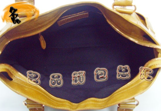 084328B Balenciaga女包 手提包 巴黎世家單肩包 進口羊皮時尚休閑女包 駝色