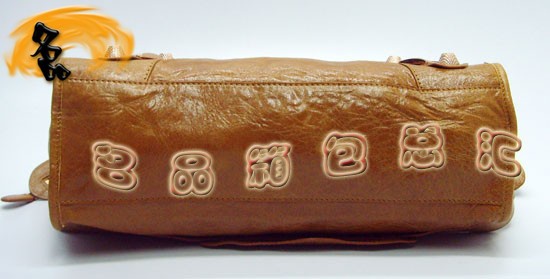 084332B Balenciaga女包 單肩包 巴黎世家手提包 進口羊皮時尚休閑女包 駝色