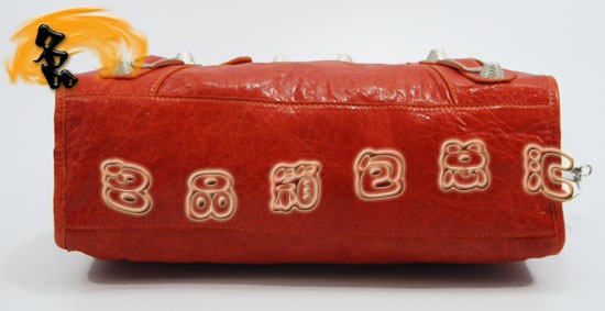 084332A Balenciaga女包 單肩包 巴黎世家手提包 進(jìn)口羊皮時尚休閑女包 橙色