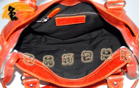 084332A Balenciaga女包 單肩包 巴黎世家手提包 進(jìn)口羊皮時尚休閑女包 橙色