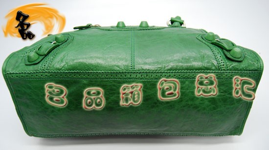 084824 進口羊皮時尚休閑包 Balenciaga女包 手提包 巴黎世家手提包 綠色