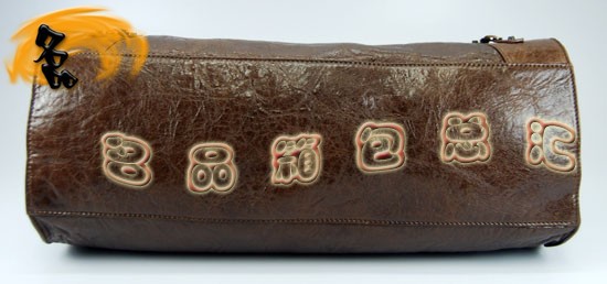 084340 Balenciaga機(jī)車包 單肩包 巴黎世家手提包 進(jìn)口羊皮 時尚女包 咖啡色