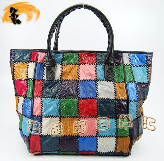 228760 巴黎世家手提包 進(jìn)口羊皮時(shí)尚休閑包 Balenciaga女包 黑色