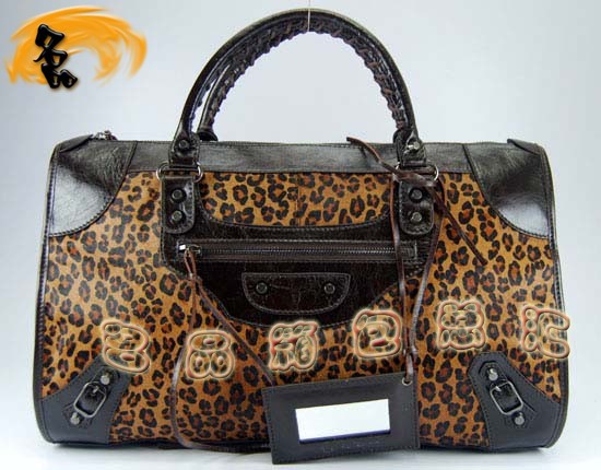 084324 Balenciaga女包 巴黎世家手提包 進口牛皮經典時尚女包 深啡色