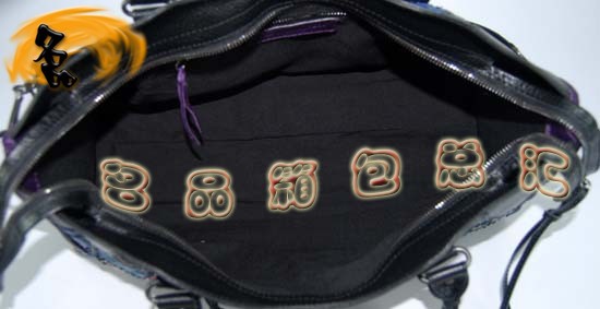 228770 巴黎世家單肩包 進口羊皮時尚休閑包 Balenciaga手提包 深紫色