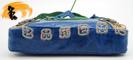 084331 巴黎世家手提包 Balenciaga女包 進口牛皮經(jīng)典時尚女包 藍紅綠色