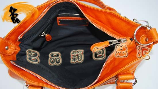 084331SA Balenciaga單肩包 巴黎世家手提包 進口牛皮經典時尚女包 橙色