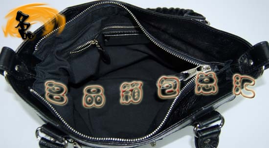 084324 Balenciaga手提包 巴黎世家單肩包 進口牛皮經典時尚女包 黑色