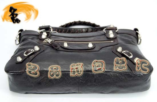 084331SA Balenciaga女包 巴黎世家單肩包 進口牛皮經典時尚手提包 深啡色