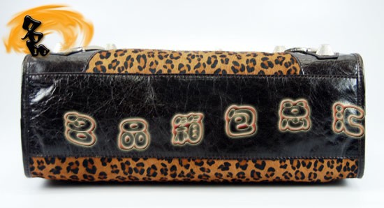 084332A Balenciaga機車包 巴黎世家單肩包 進口牛皮經典時尚女包 深啡色