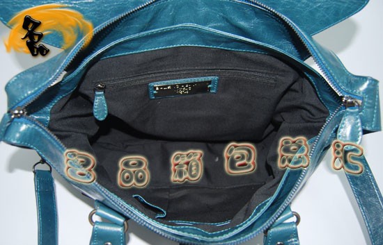 084668 Balenciaga單肩包 巴黎世家手提包 進(jìn)口牛皮經(jīng)典時(shí)尚女包 寶藍(lán)色