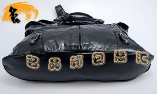 084668 Balenciaga手提包 巴黎世家單肩包 進口牛皮經典時尚女包 黑色