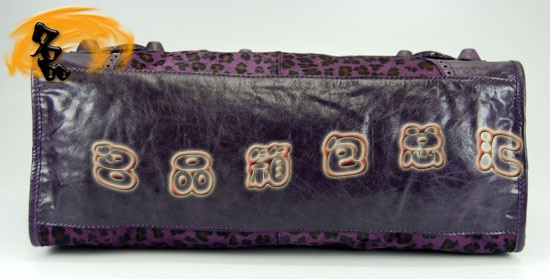 084828 巴黎世家手提包 Balenciaga單肩包 進口牛皮經典時尚女包 淺紫色