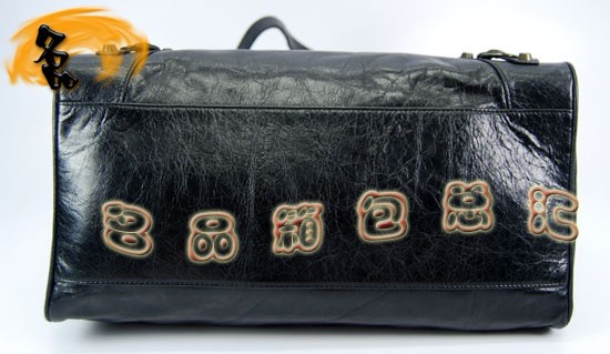 084616 巴黎世家單肩包 Balenciaga機車包 進口牛皮經典時尚女包 黑色