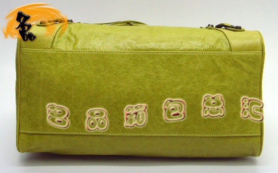 084616 Balenciaga機車包 巴黎世家單肩包 進口牛皮經(jīng)典時尚女包 手提包 淺綠色