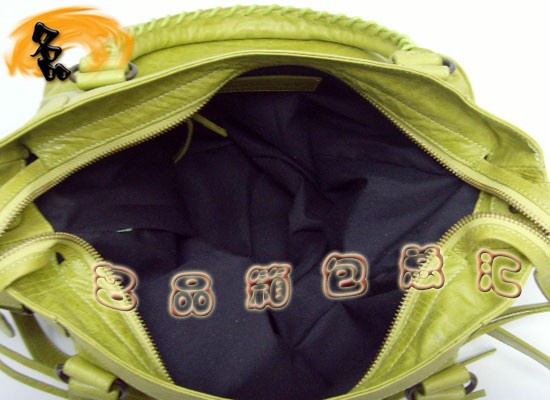 084616 Balenciaga機車包 巴黎世家單肩包 進口牛皮經(jīng)典時尚女包 手提包 淺綠色