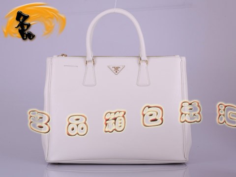 BN1786 普拉達最新款 Prada手提包 OL職業風格女士公文包 Prada女包 白色