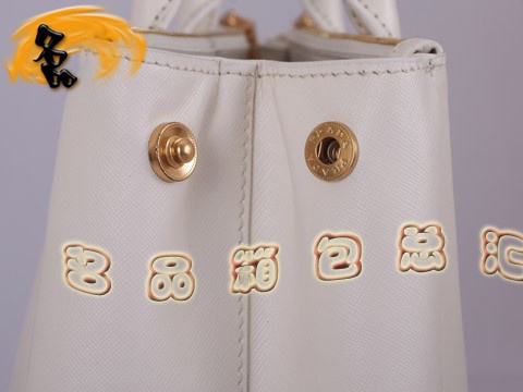 BN1786 普拉達最新款 Prada手提包 OL職業風格女士公文包 Prada女包 白色