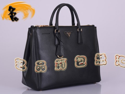 BN1786 普拉達最新款 Prada手提包 OL職業風格女士公文包 Prada女包 黑色