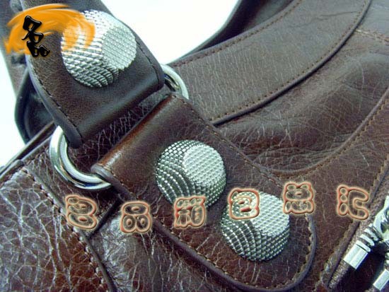 173082A Balenciaga單肩包 進(jìn)口牛皮經(jīng)典時(shí)尚女包 巴黎世家手提包 深啡色