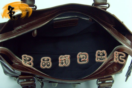 173082A Balenciaga單肩包 進(jìn)口牛皮經(jīng)典時(shí)尚女包 巴黎世家手提包 深啡色